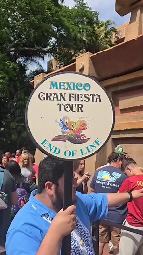 Look at this INSANE line for Gran Fiesta Tour in EPCOT yesterday 👀 #disneyworld #epcot #disneyrides | Chip and Company