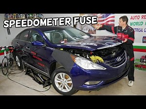 HYUNDAI SONATA SPEEDOMETER FUSE LOCATION REPLACEMENT, SPEED SENSOR FUSE