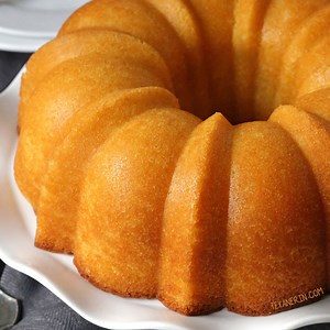 Rum cake from scratch – there’s no pudding or cake mix involved and it’s even more delicious than the cake mix version! Can be made with all-purpose flour or with whole wheat pastry flour for a 100% whole grain version. Click here for the printable recipe → https://www.texanerin.com/totally-from-scratch-rum-cake/ | Texanerin Baking