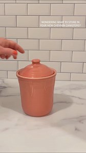 11K views · 287 reactions | Wondering what to store in your NEW Chevron Canisters? We've got some ideas. Canisters are the perfect vessels to store sugar, flour, cookies, dog treats, cotton balls, rice, pasta, dried beans, and so much more! What will you store in your Chevron Canisters? Shop Chevron Canisters here: bit.ly/FiestaCanisters | Fiesta Dinnerware | Facebook