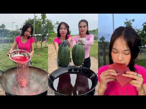 Cooking watermelon jelly yummy recipe