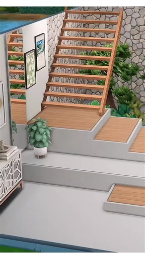 Stunning Stairs Design Ideas in The Sims 4