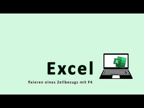 Excel fixieren eines Zellbezugs mit F4