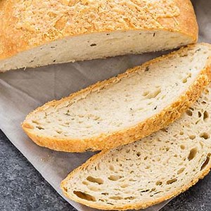 No Knead Rosemary and Cheese Dutch Oven Bread