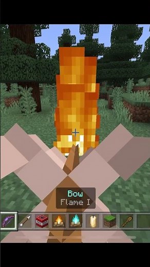 What is flame in Minecraft? | Minecraft Enchantments Explained! [MCPE / Console / PC] #shorts