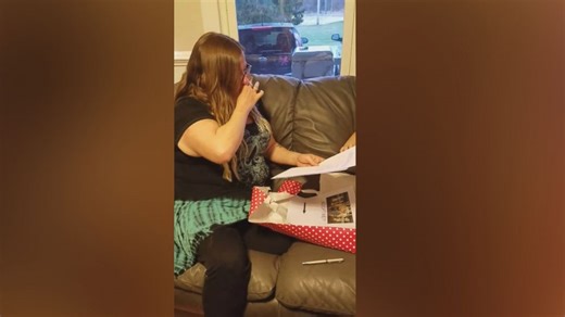 Sisters surprise stepmom with adoption papers for her birthday: 'My heart is very full'