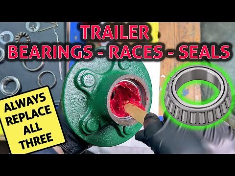 How To Replace Trailer Wheel Bearings - Races And Seals - DIY Step By Step