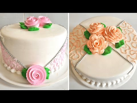 How to decorate cakes for marriage or wedding | how to decorate wedding cakes