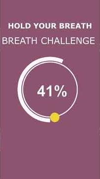 Breath Challenge: Only 1% Can Hold ! Leave a comment for how long you can hold!