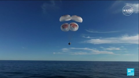 REPLAY: 'Stranded' NASA astronauts back on Earth after splashdown