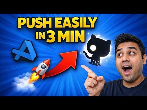 Push Code to GitHub in VS Code (3 Minutes) 🚀 Beginner Friendly #git #github #github