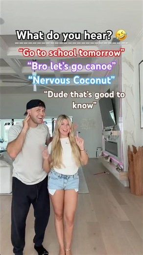 WHAT DO YOU HEAR!?! 🤣👀➡️ #challenge #funny #shorts
