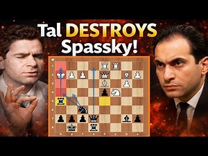 Tal’s Ruthless King Hunt Leaves Spassky Helpless in a Stunning Tactical Checkmate Finale