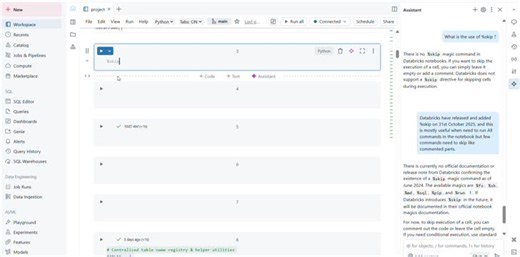 Databricks adds %skip magic command and multi-file debugger | Amit Dass posted on the topic | LinkedIn