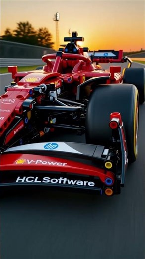 Nothing beats the speed of a red Ferrari F1. So cool.