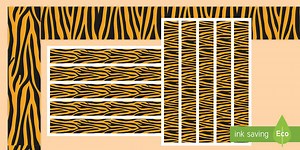 Tiger Print Themed Display Borders