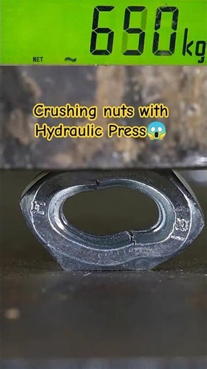 Crushing nuts with Hydraulic Pressure #asmr #shorts
