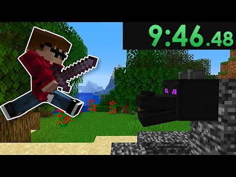Beating Minecraft in UNDER 10 Minutes...