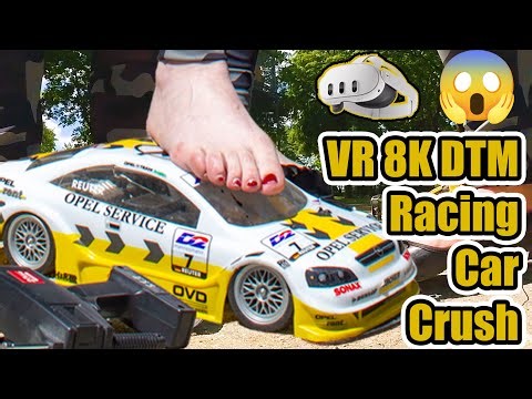 VR 8K Preview DTM Toy Car Fun Session – Barefoot Start + Flats Finish VR FEET CRUSH