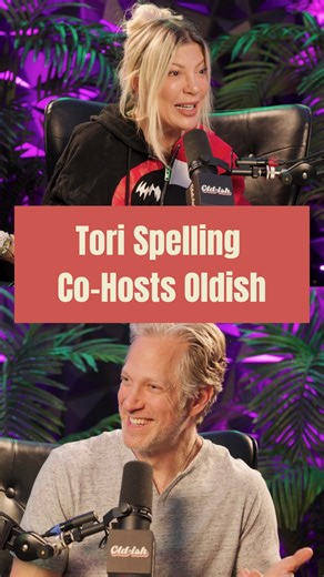 Oldish Podcast on Instagram: "While Brian and Sharna are off working their magic elsewhere, Tori Spelling joins Randy as guest co-host - bringing humor, heart, and a few unexpected confessions along the way. With a little help from our unofficial co-host, ChatGPT, things take a hilarious turn. From debating what kind of sandwich they’d be, to seeing just how differently Randy and Tori handle a mid-chat tech fail, to Tori revealing her secret childhood crush - and why Randy somehow ended up deep