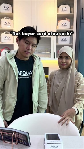 Kenapa nak kena bayar pakai kad atau cash kalau boleh pakai husband punya duit 😆 #AmpQuartz #pov