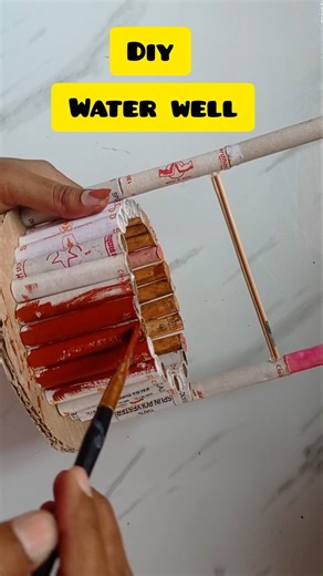 Thread spools Craft ideas/ Water Well with Thread Spools #youtubeshorts #shorts #bestoutofwaste #diy