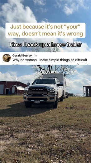 Adult Beginner Horse Rider | So many people say the “proper” way to back up a horse trailer is with your hand on bottom of steering wheel- well that way did not compute... | Instagram