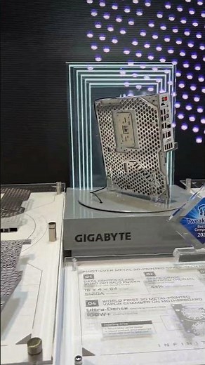 L'impressionnante #aorus X870E Infinity Next était au #computex ! #gamingpc #hardware #technologie