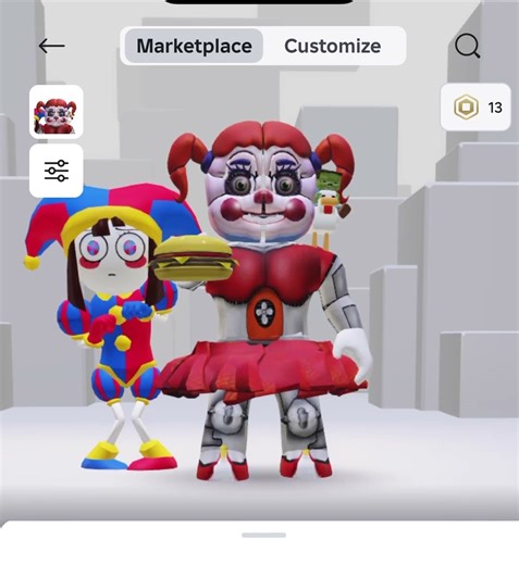 My updated circus baby avatar Roblox Christmas Eve 2025 special 23
