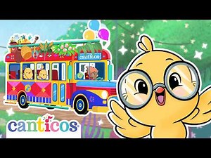 Wheels on the Bus & Sol Solecito │ English Nursery Rhymes for Kids & Lullabies │ ‪@canticosworld‬