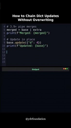 💡 Python Trick: Chain Dict Updates Without Overwriting