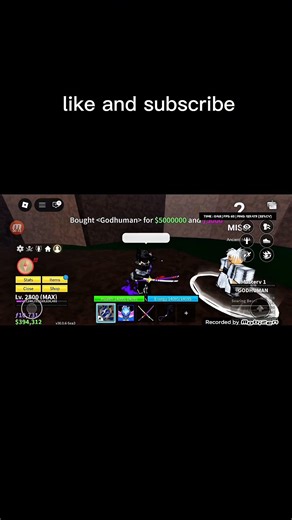 buying god human #roblox #bloxfurit #viral #shorts #gaming