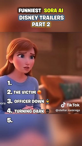 RANKING THE TOP 5 FUNNIEST SORA AI DISNEY TRAILERS! 🤖 (part 2) #memes #funny #fypシ