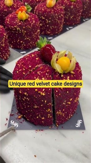 "Red velvet dreams and creamy pearls. 🍓 Falling in love with every layer."#cake