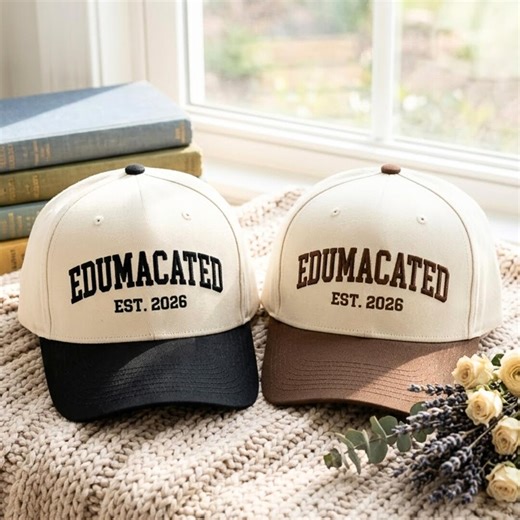 Edumacated Embroidered Trucker Cap, College Graduation Embroidery Hat, Funny Grad Gift, Funny Ironic Cap for Teacher, Sarcastic Graduate Hat - Etsy