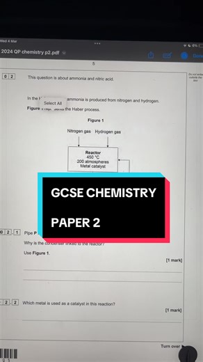 The Haber process is a key reversible reaction in the spec, and it can be combined with le chatelier’s principle and equilibrium within exam questions #gcse #chemistry #revision #fyp #grade9