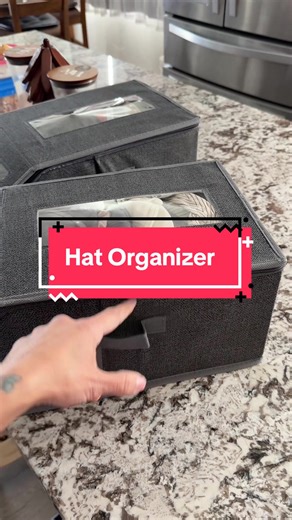 Baseball Cap Storage Box, 1/2 Counts Large Capacity Foldable Hat Organizer, Versatile Storage Solution for Hats and Toys, Home Organizer for Bedroom