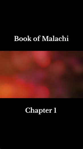 Exploring the Book of Malachi Chapter 1