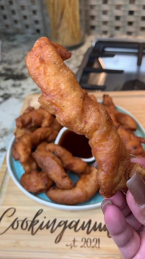 592K views · 4.2K reactions | Chicken Funnel Strips… these are served with some maple syrup. If you like things a little spicy mix some of your favourite hot sauce with the syrup. If you want to go a tiny touch further sprinkle these lightly with some powdered sugar. Enjoy xoxox  .....#recipe #easyrecipe #chicken #food #chickenrecipe #friedchicken #chickenstrip #FunnelFries #chickenstriprecipe #chickenrecipe #foodie | cookinganuway | Facebook