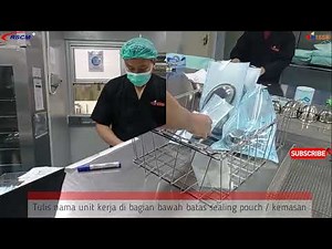 packing alat dengan menggunakan pouch