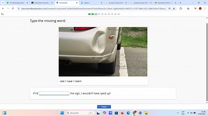 Type the missing word:If I'd [ ] the sign, I wouldn't have sp... | Filo
