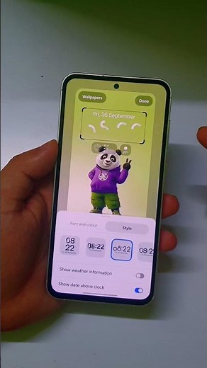 One Ui 8.5 Adds 3 New Animated Clock Styles 🔥🔥 #samsung #oneui8