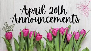 April 20th Announcements 1. Treasurer’s report (included in our lecture video) - BSF never charges to join a class. We operate by faith on the generosity of our class members and friends! (Ie: YOU!) - If you feel inclined to make a donation to BSF, you can make a donation during class in the donation basket located at the entrance to the lecture room, or you can click the link in our bio where you will find a direct link to our BSF class giving page. Additionally, you can give donations through