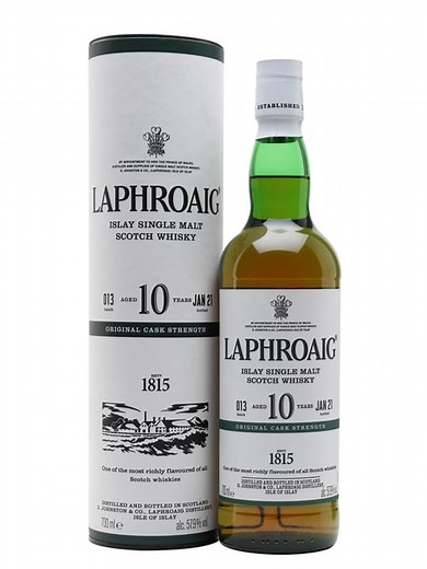 Laphroaig 10 Year Old Cask Strength - Batch 013 - Bot.2021 Scotch Whisky : The Whisky Exchange