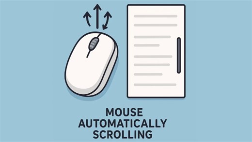 How do I stop my mouse from auto-scrolling on Windows 11 / 10