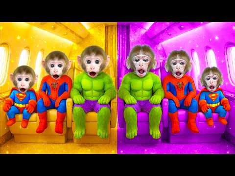 Mono Choco Y El Equipo De Superhéroes Aceptan El Desafío La Versión 3 Colores | CHOCO Challenge ESP