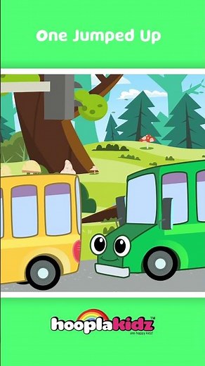 Five Colorful Buses Song - Vehicles For Kids #nurseryrhymes #kidssong #babysongs #shorts