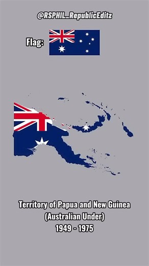 Evolution of Papua new guinea 🇵🇬 #papuanewguinea #evolution #flagmap #history