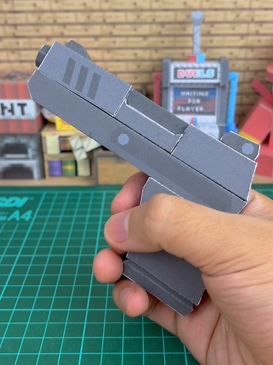 Handgun Paper Craft Tutorial & Template from Rivals