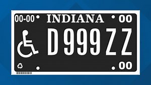 Indiana BMV to make blackout design available for disability license plates